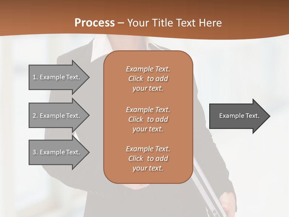 Portrait Caucasian Glamour PowerPoint Template