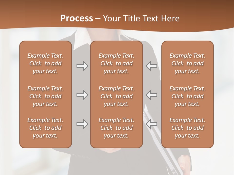 Portrait Caucasian Glamour PowerPoint Template