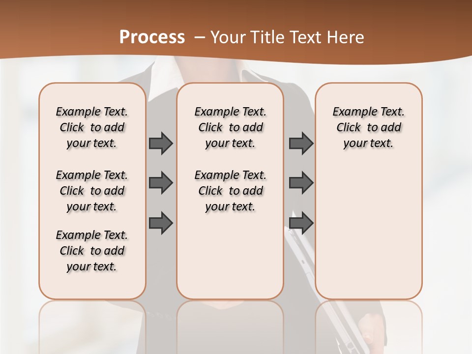 Portrait Caucasian Glamour PowerPoint Template