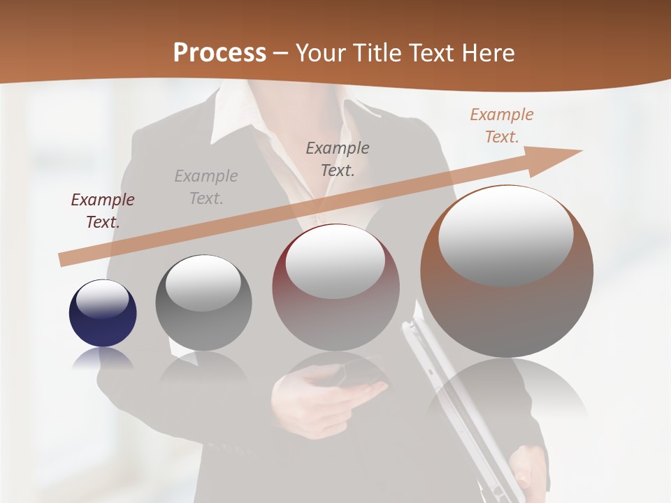 Portrait Caucasian Glamour PowerPoint Template