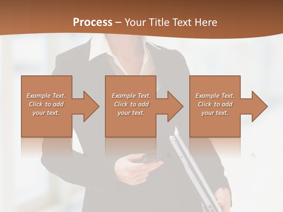 Portrait Caucasian Glamour PowerPoint Template