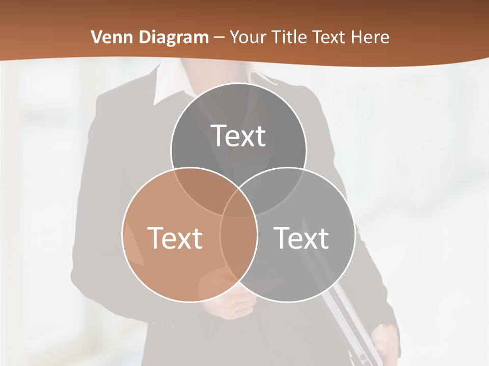 Portrait Caucasian Glamour PowerPoint Template