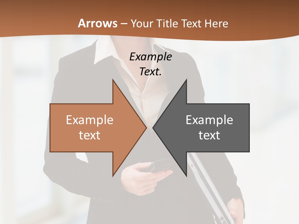 Portrait Caucasian Glamour PowerPoint Template