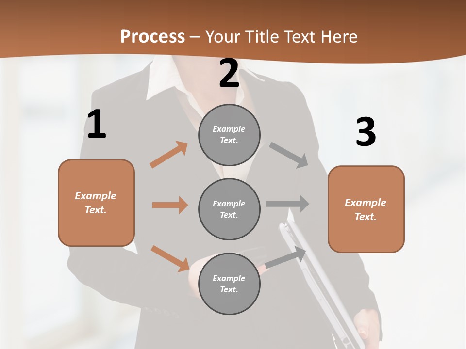 Portrait Caucasian Glamour PowerPoint Template