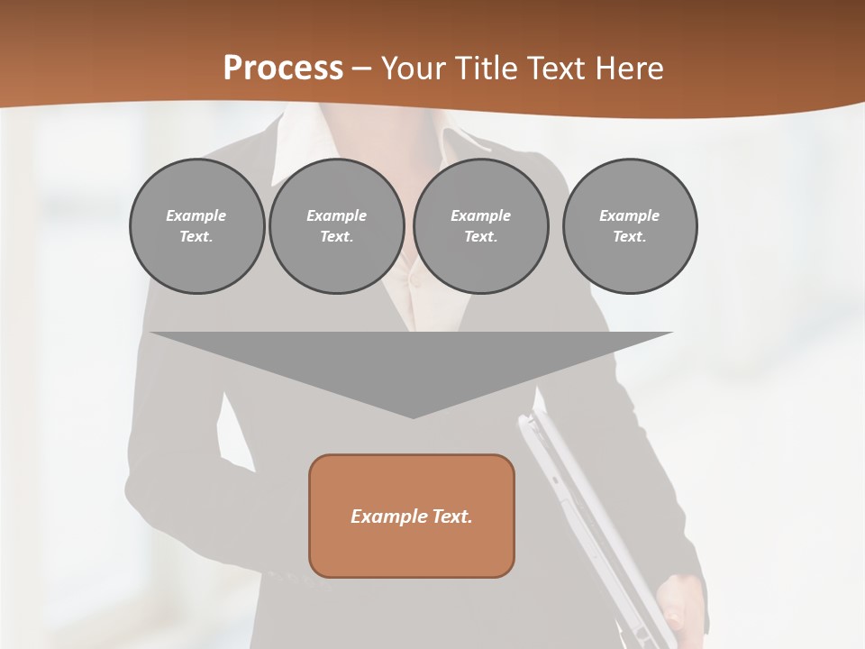 Portrait Caucasian Glamour PowerPoint Template