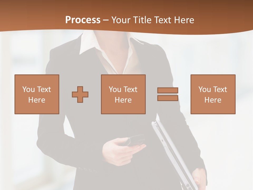 Portrait Caucasian Glamour PowerPoint Template