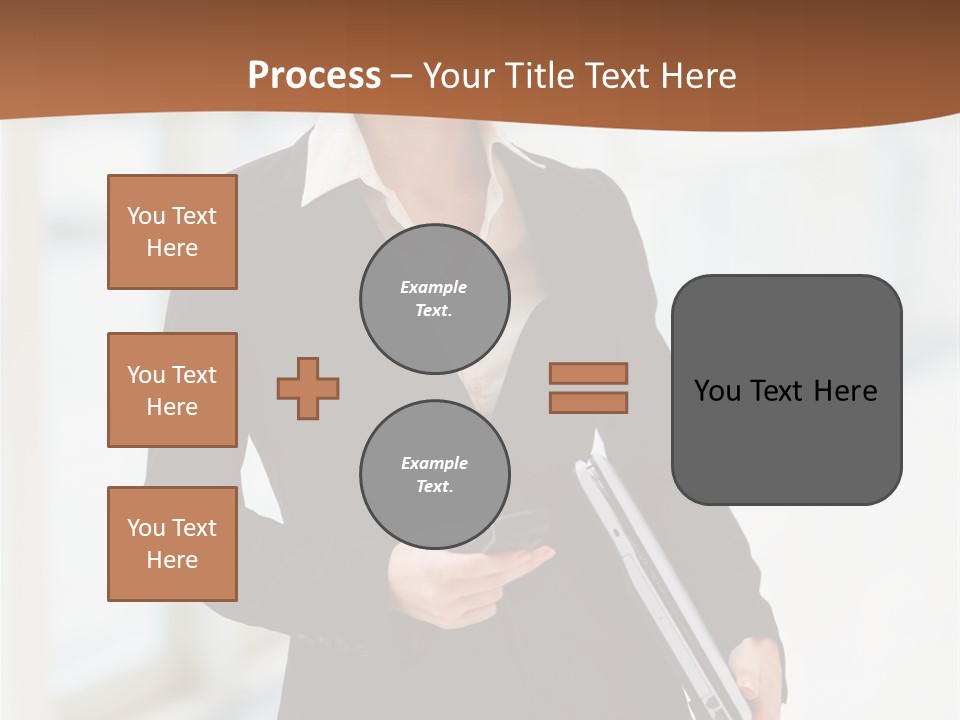 Portrait Caucasian Glamour PowerPoint Template