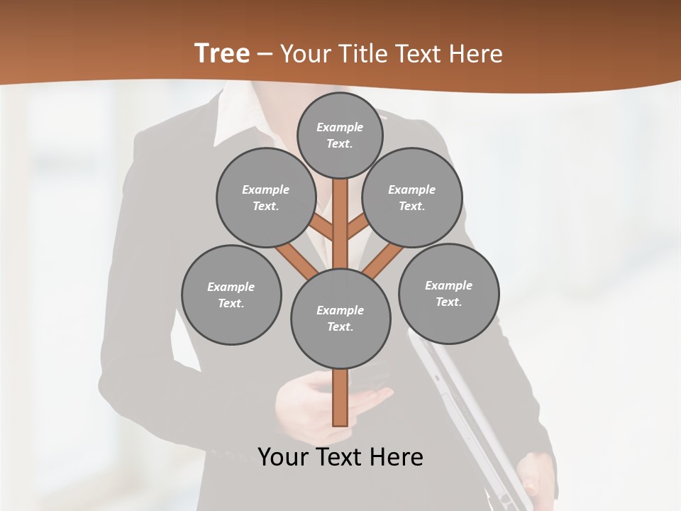 Portrait Caucasian Glamour PowerPoint Template