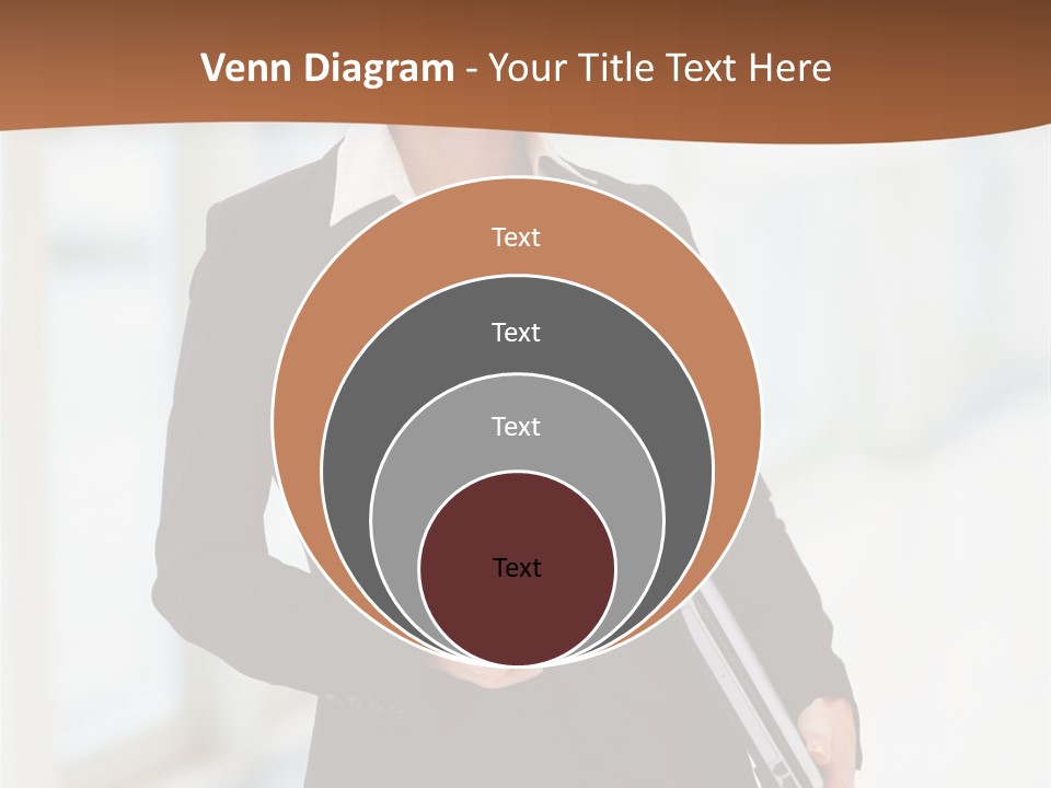 Portrait Caucasian Glamour PowerPoint Template