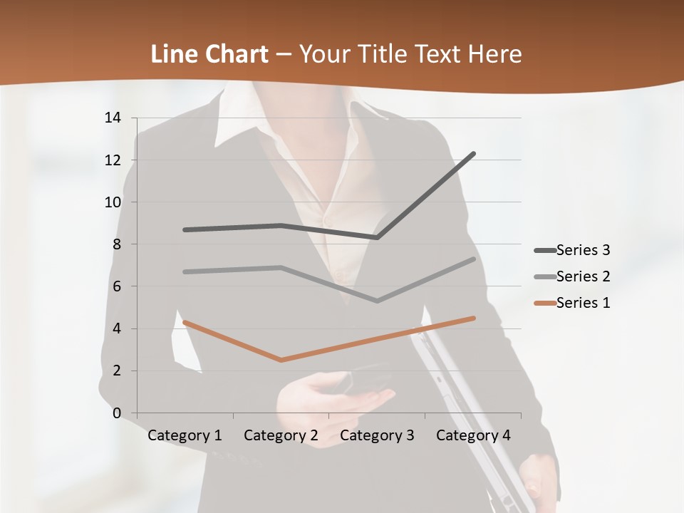 Portrait Caucasian Glamour PowerPoint Template
