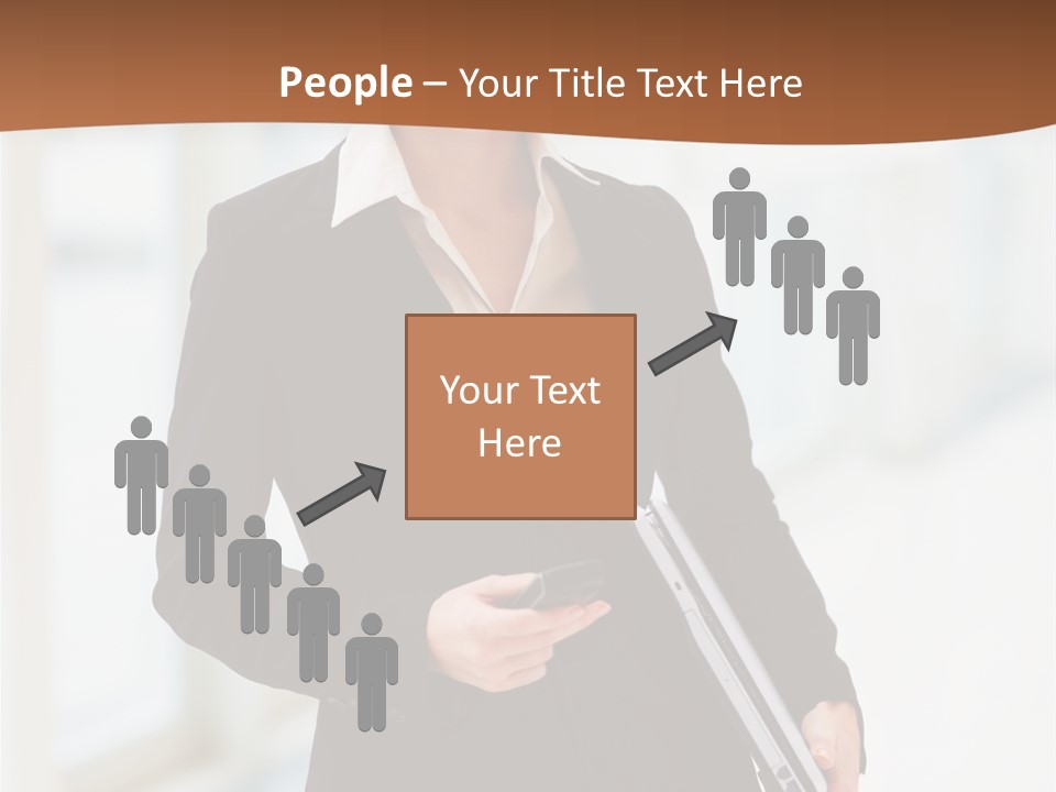 Portrait Caucasian Glamour PowerPoint Template