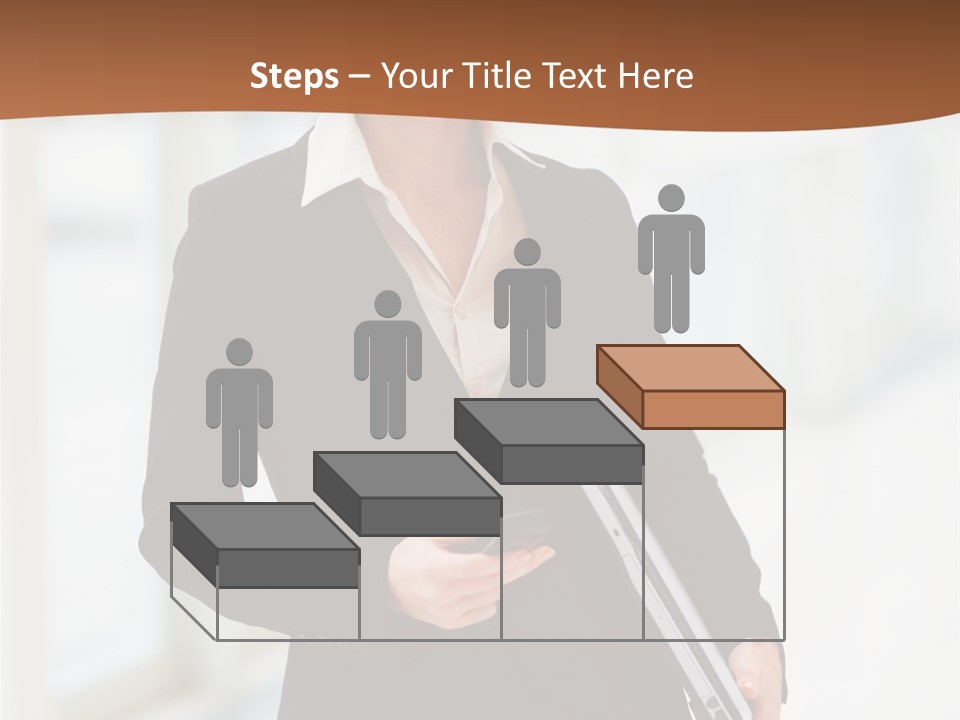 Portrait Caucasian Glamour PowerPoint Template