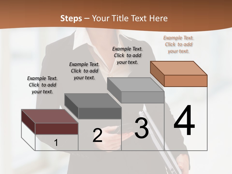 Portrait Caucasian Glamour PowerPoint Template