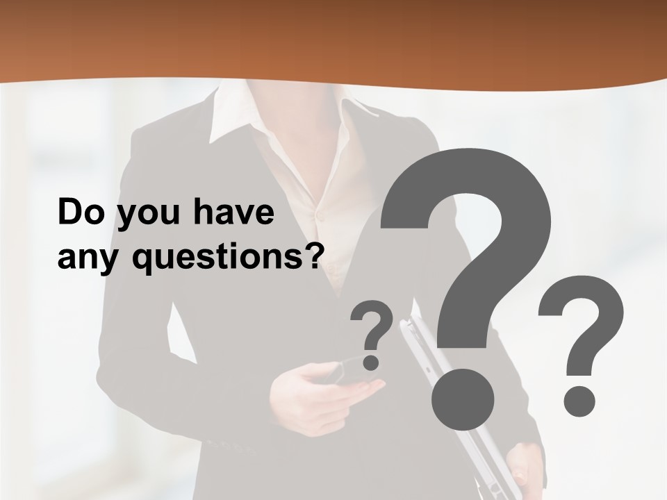 Portrait Caucasian Glamour PowerPoint Template