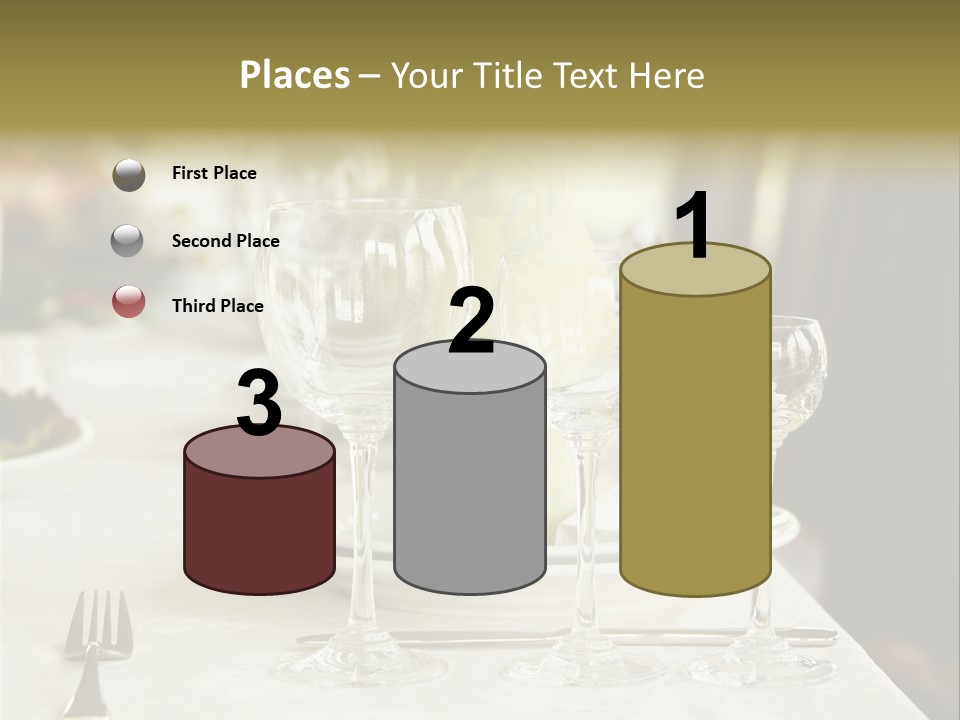 Celebration Fork White PowerPoint Template