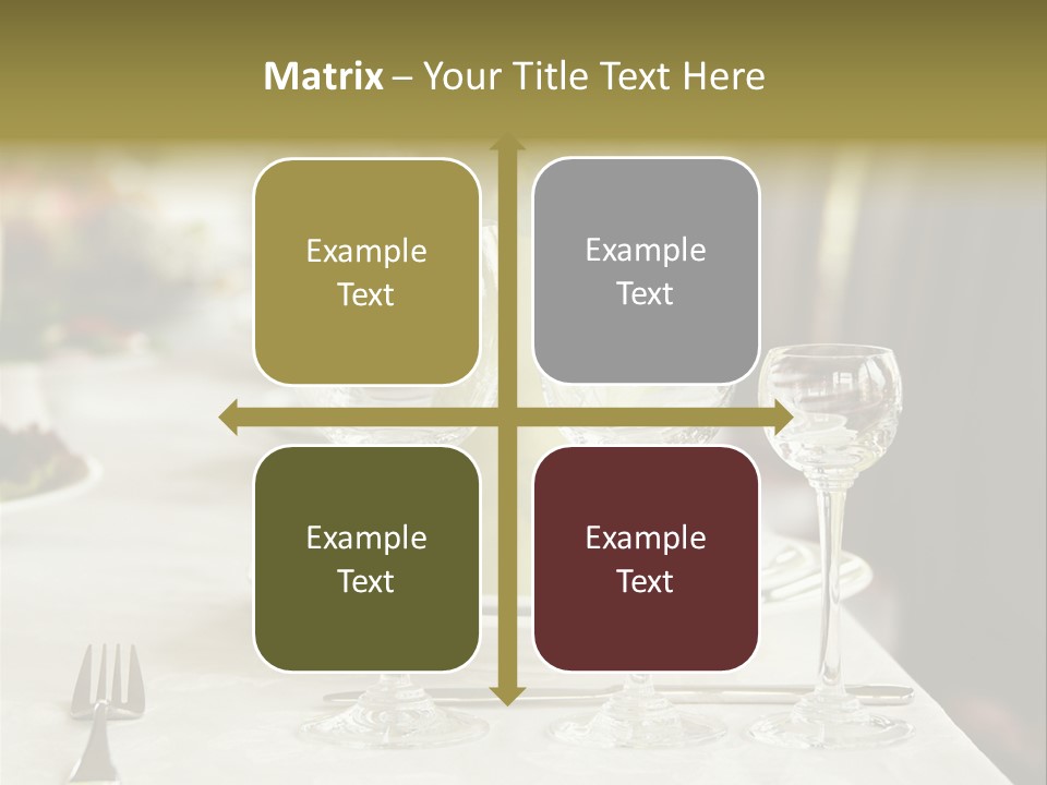 Celebration Fork White PowerPoint Template