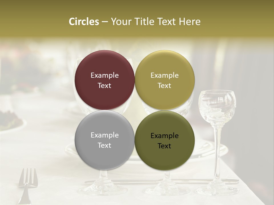 Celebration Fork White PowerPoint Template