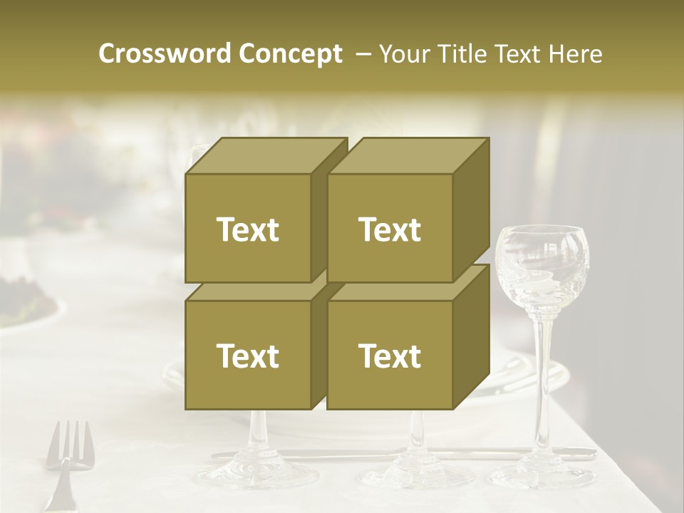 Celebration Fork White PowerPoint Template