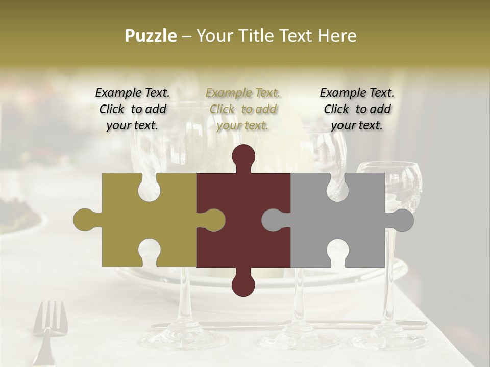 Celebration Fork White PowerPoint Template