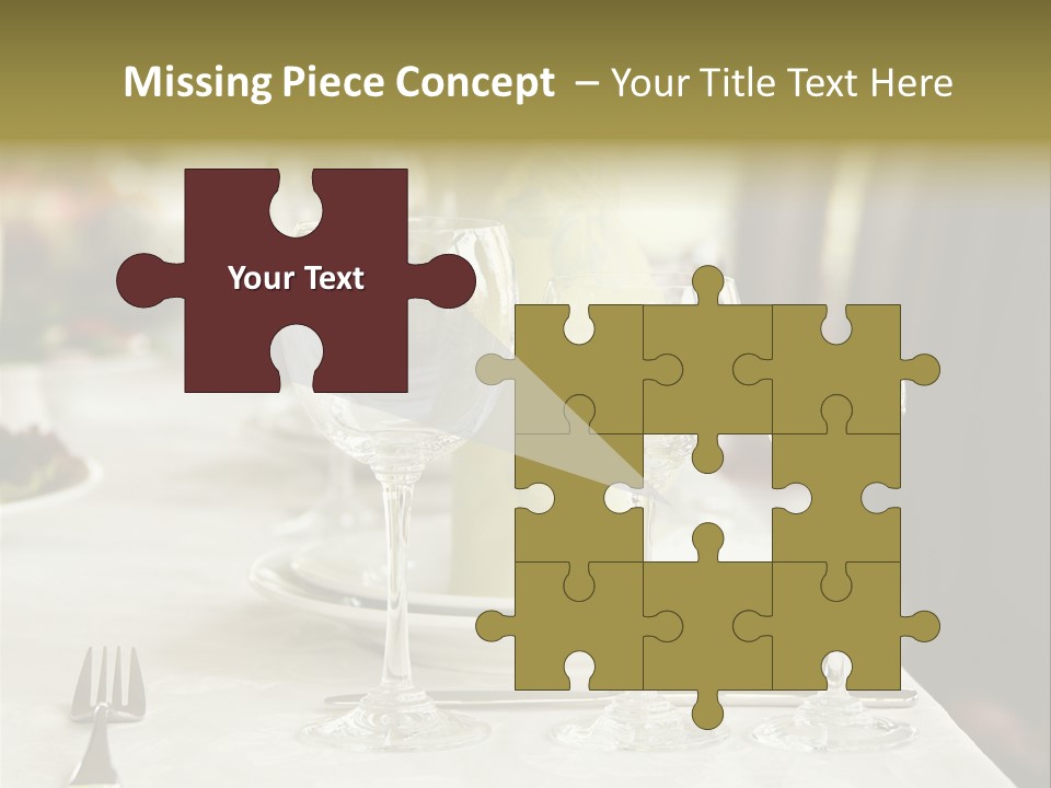 Celebration Fork White PowerPoint Template