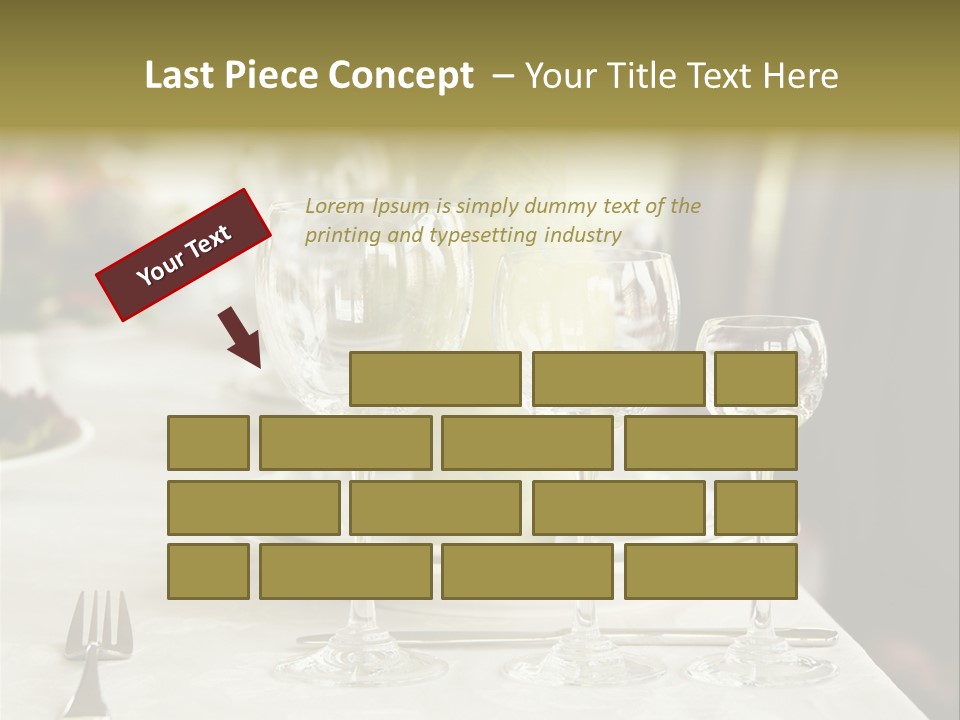 Celebration Fork White PowerPoint Template