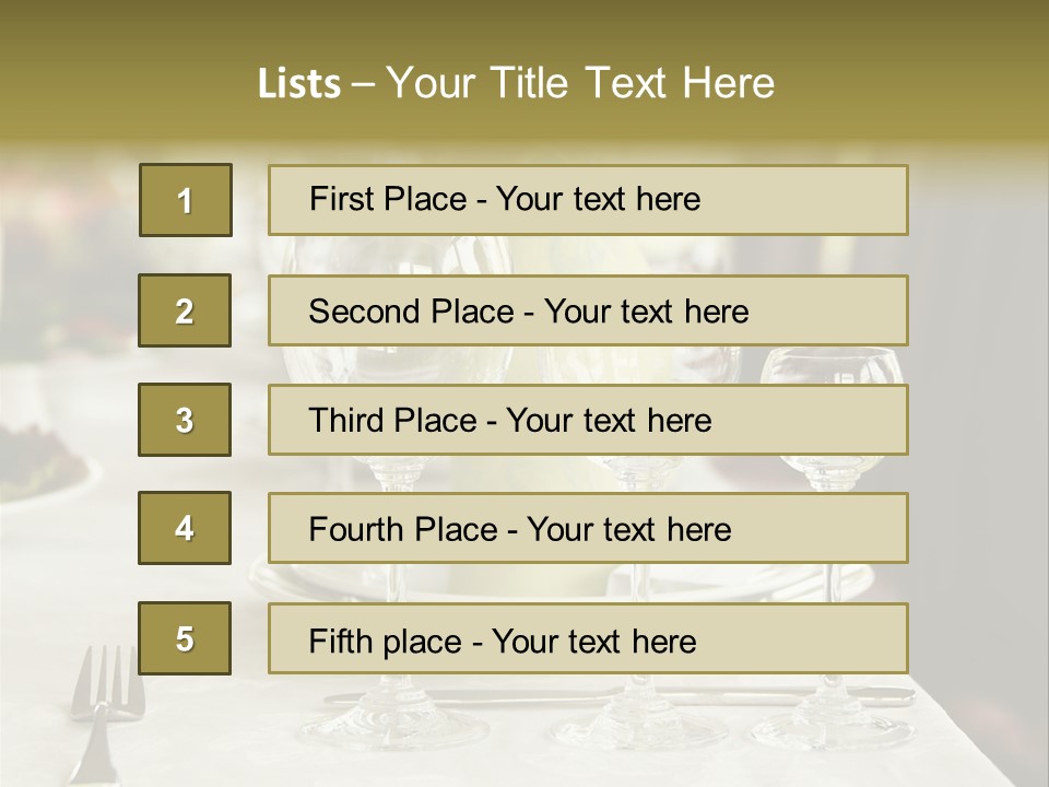 Celebration Fork White PowerPoint Template