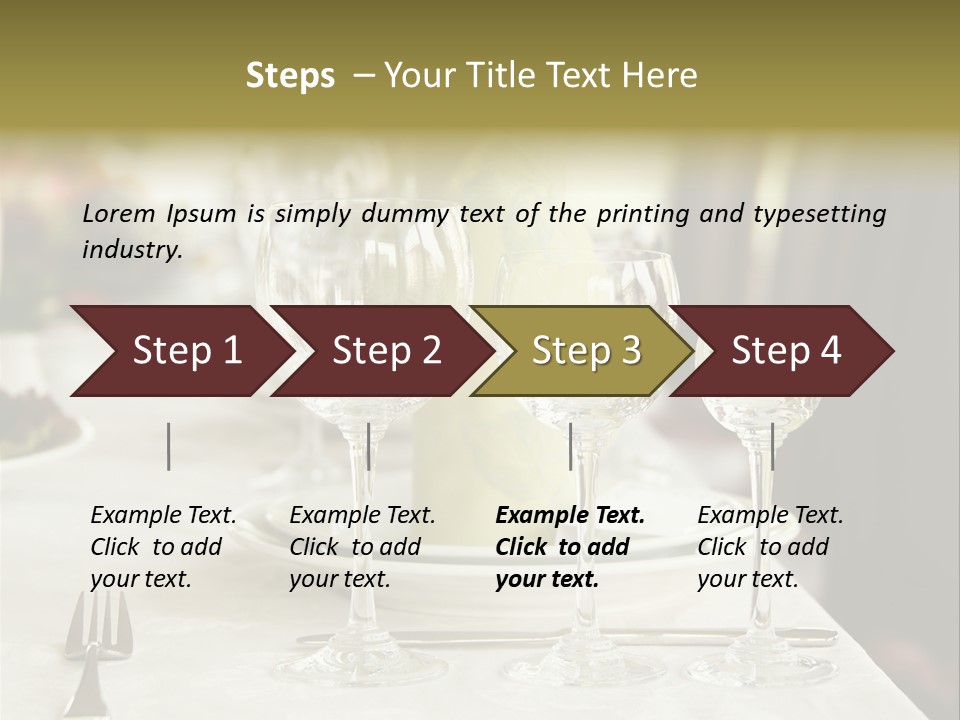 Celebration Fork White PowerPoint Template