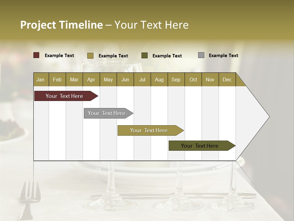 Celebration Fork White PowerPoint Template