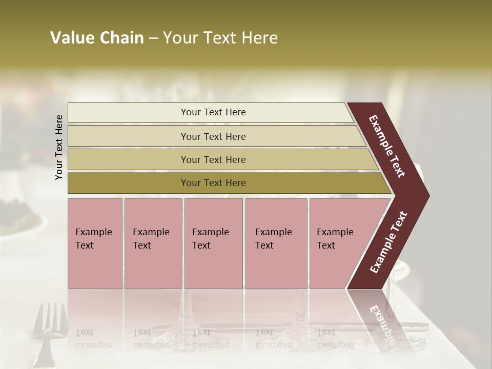 Celebration Fork White PowerPoint Template