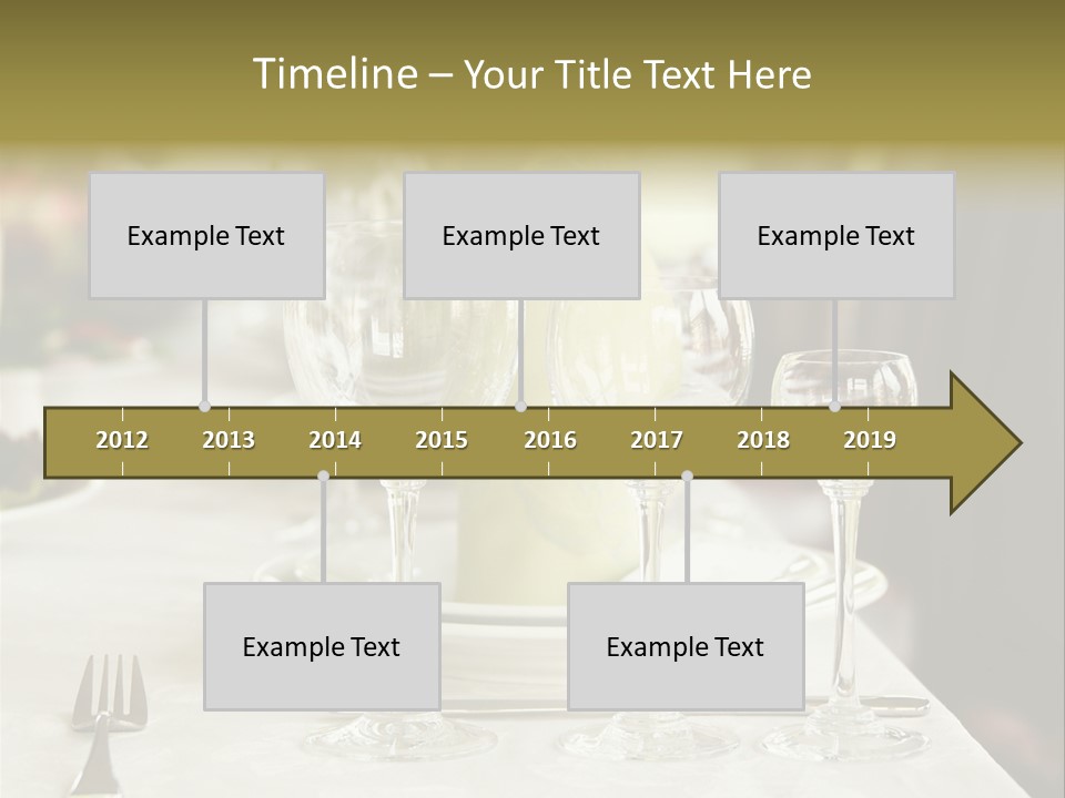 Celebration Fork White PowerPoint Template