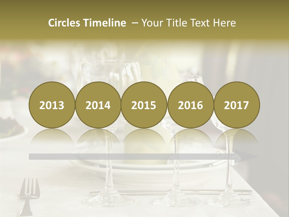 Celebration Fork White PowerPoint Template