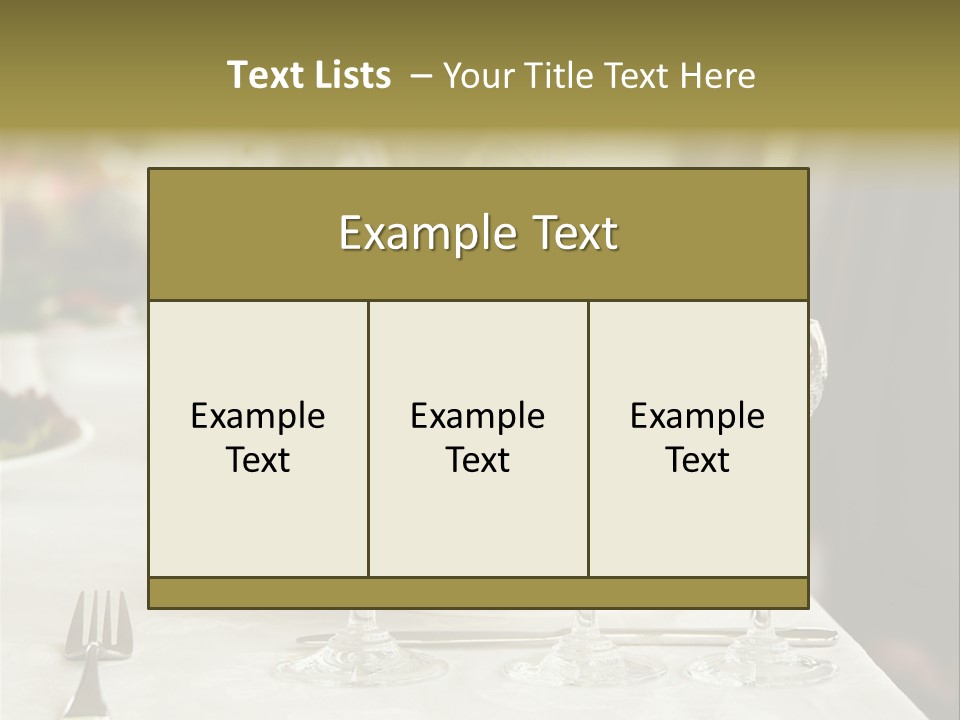 Celebration Fork White PowerPoint Template
