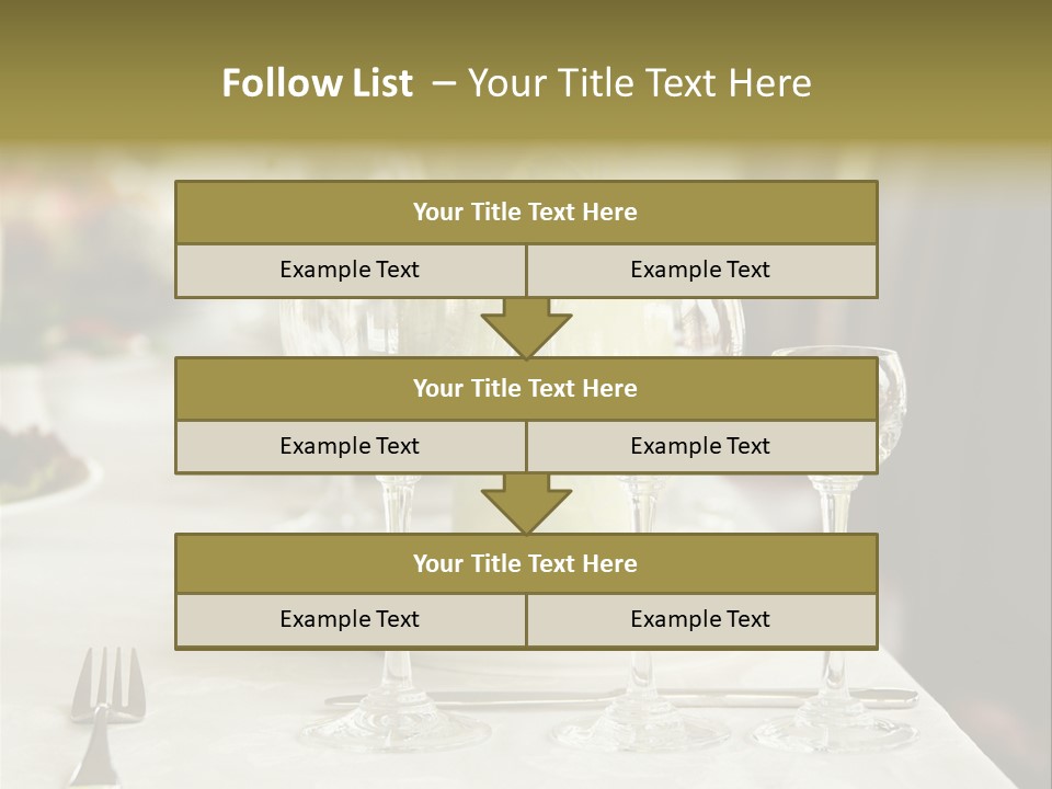 Celebration Fork White PowerPoint Template