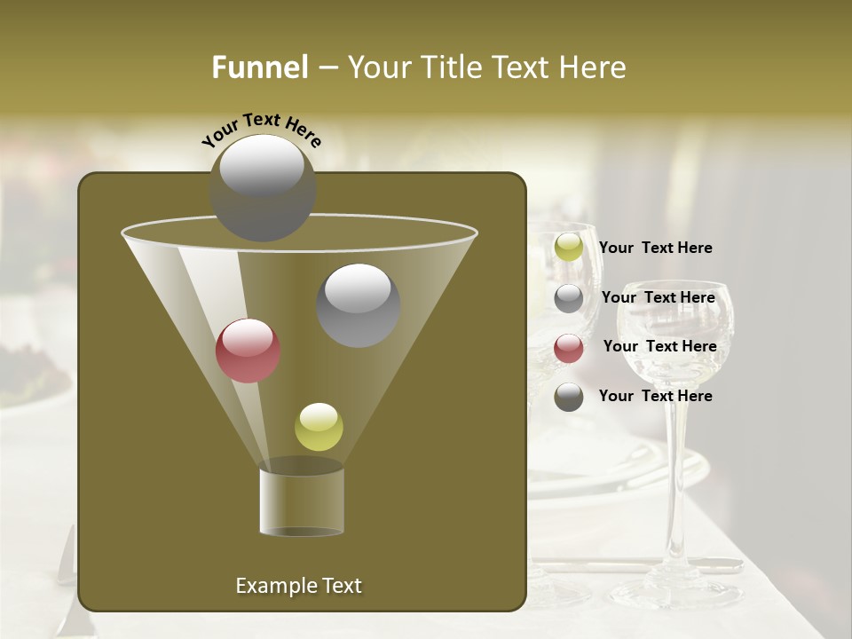 Celebration Fork White PowerPoint Template