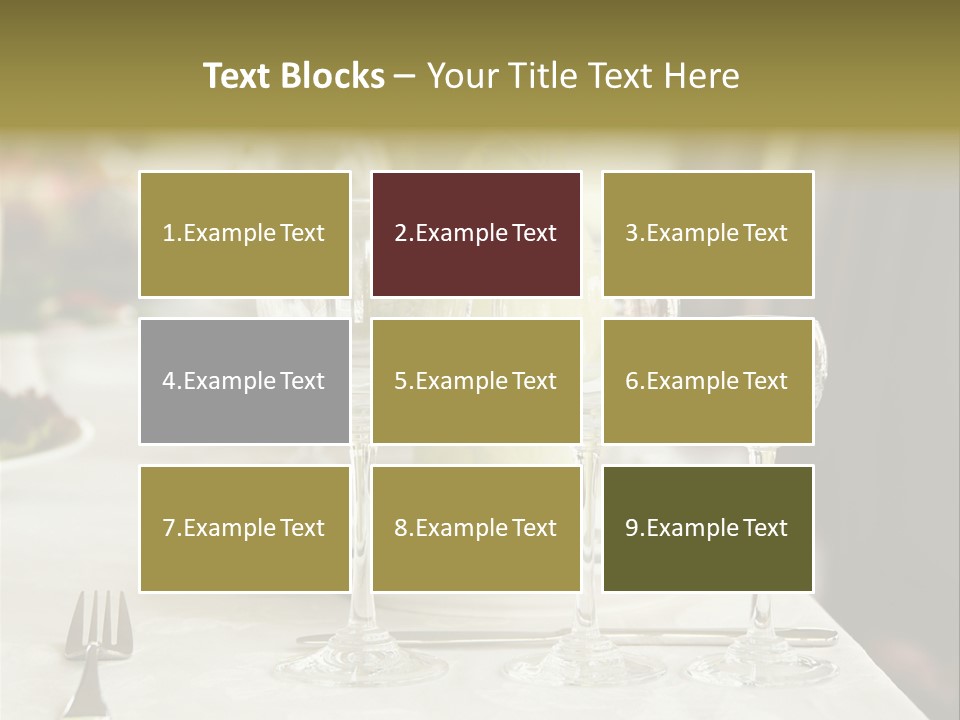 Celebration Fork White PowerPoint Template