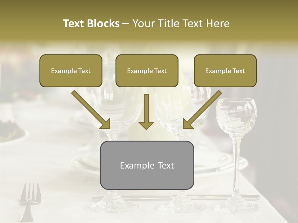 Celebration Fork White PowerPoint Template
