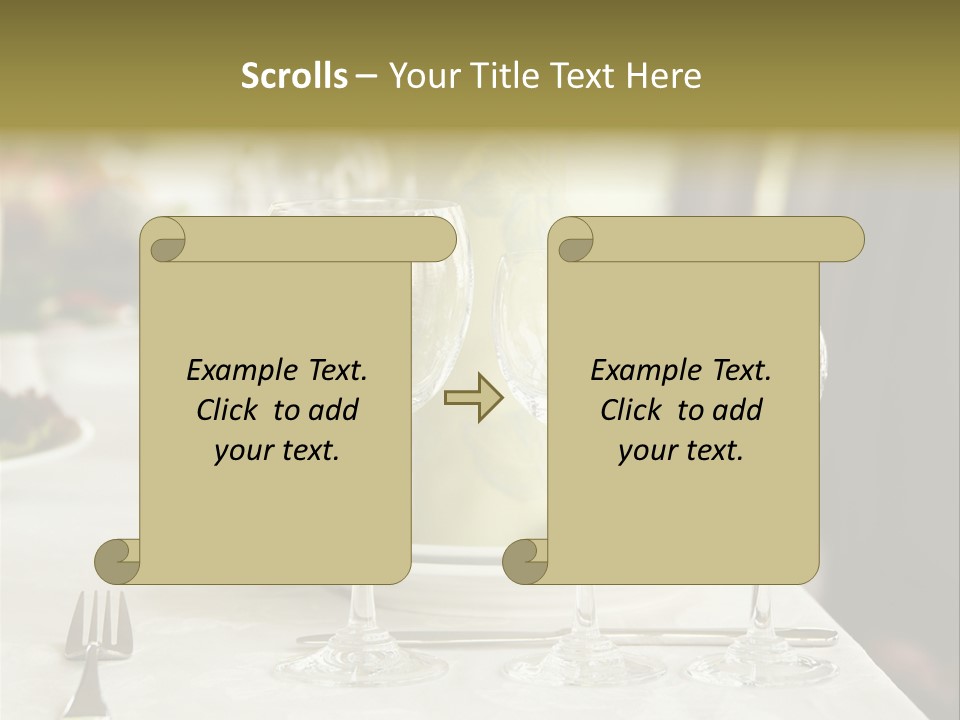 Celebration Fork White PowerPoint Template