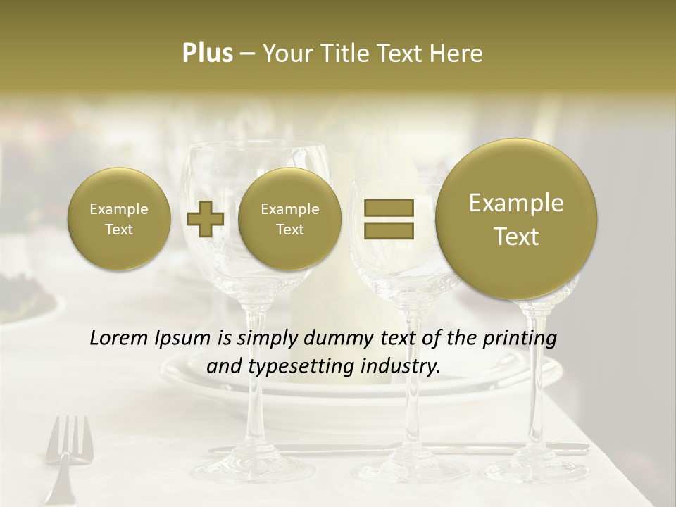 Celebration Fork White PowerPoint Template