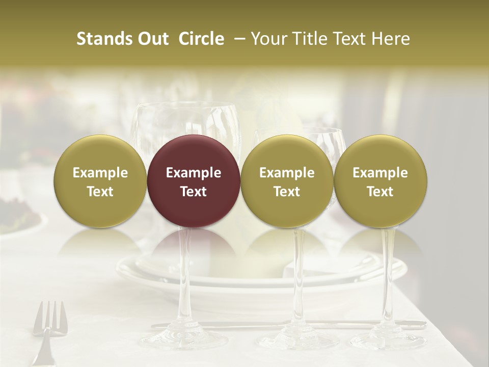 Celebration Fork White PowerPoint Template