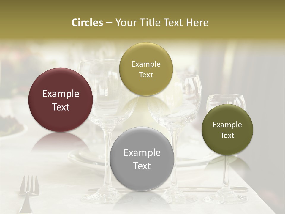 Celebration Fork White PowerPoint Template