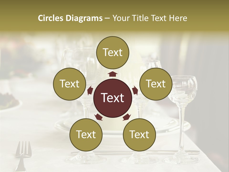 Celebration Fork White PowerPoint Template