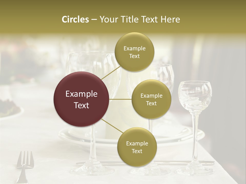 Celebration Fork White PowerPoint Template