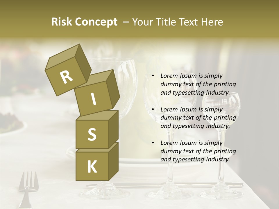 Celebration Fork White PowerPoint Template