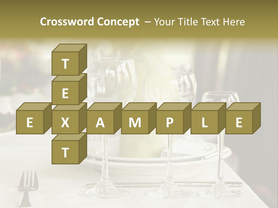 Celebration Fork White PowerPoint Template