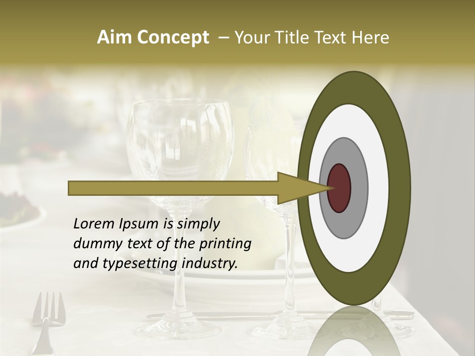 Celebration Fork White PowerPoint Template