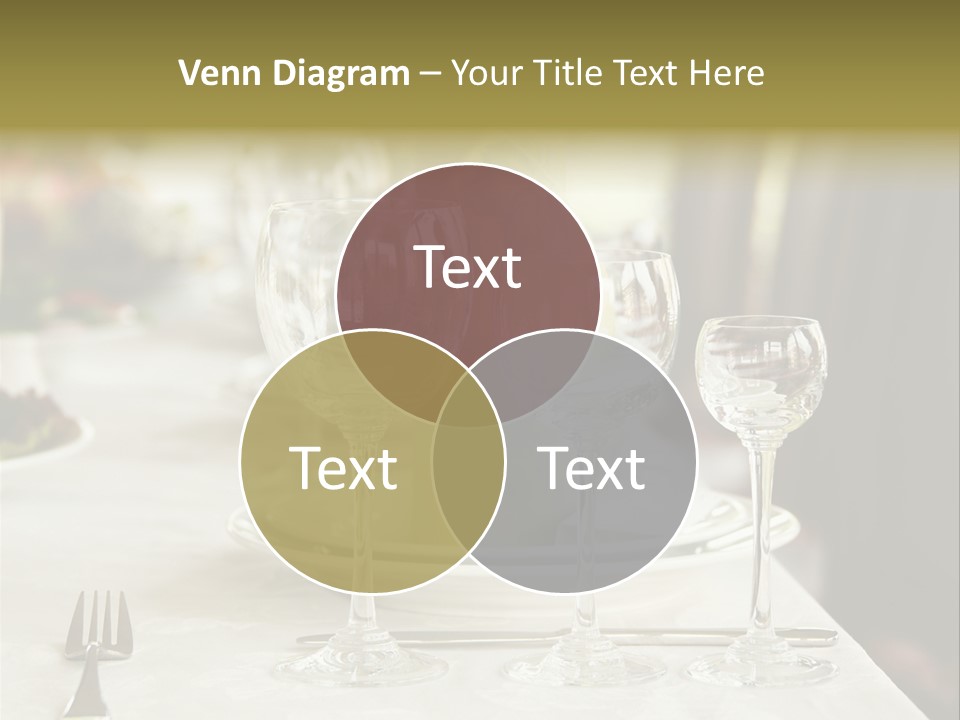 Celebration Fork White PowerPoint Template