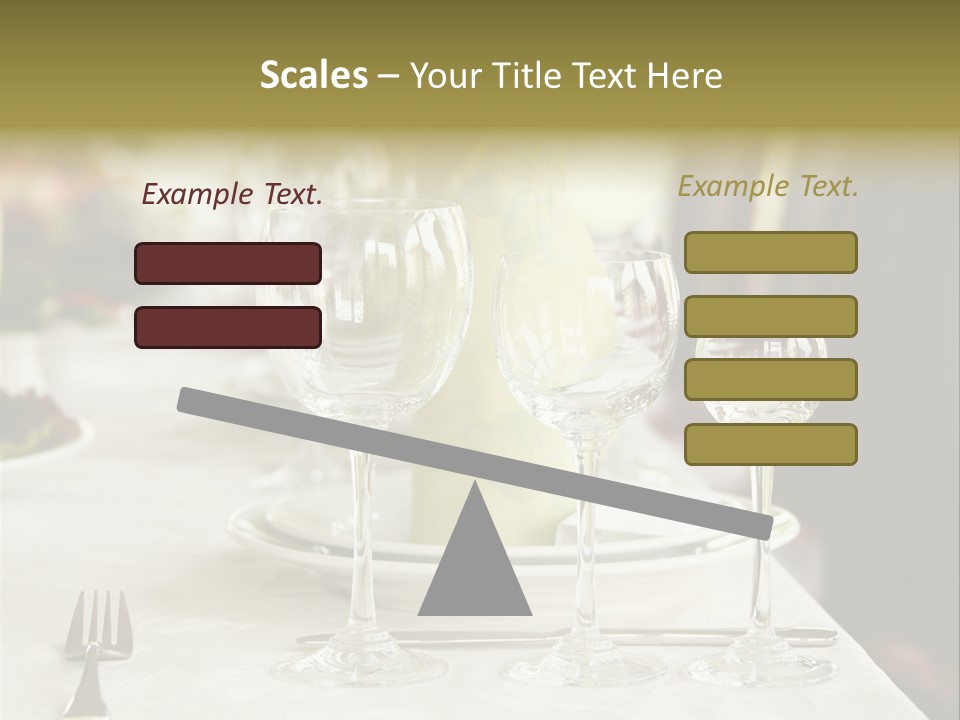 Celebration Fork White PowerPoint Template