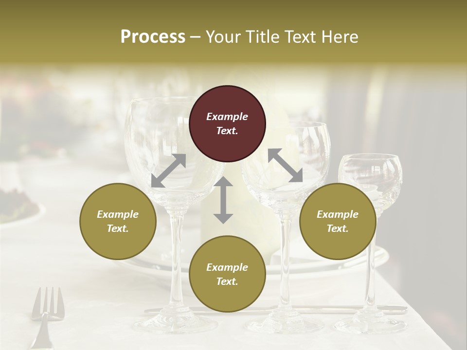 Celebration Fork White PowerPoint Template