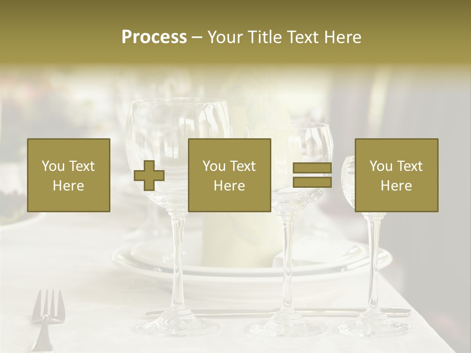 Celebration Fork White PowerPoint Template