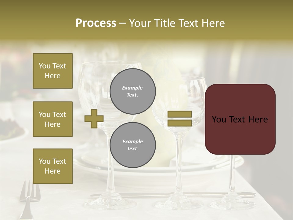 Celebration Fork White PowerPoint Template